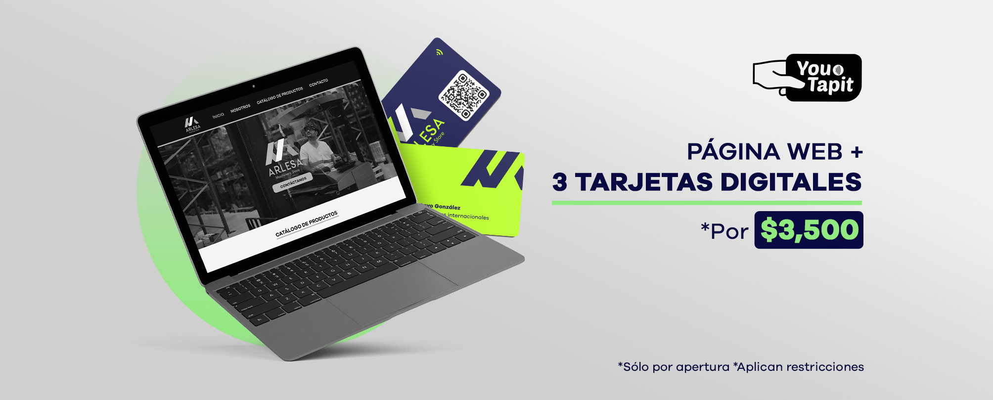 Pagina Web + Tarjetas Digitales